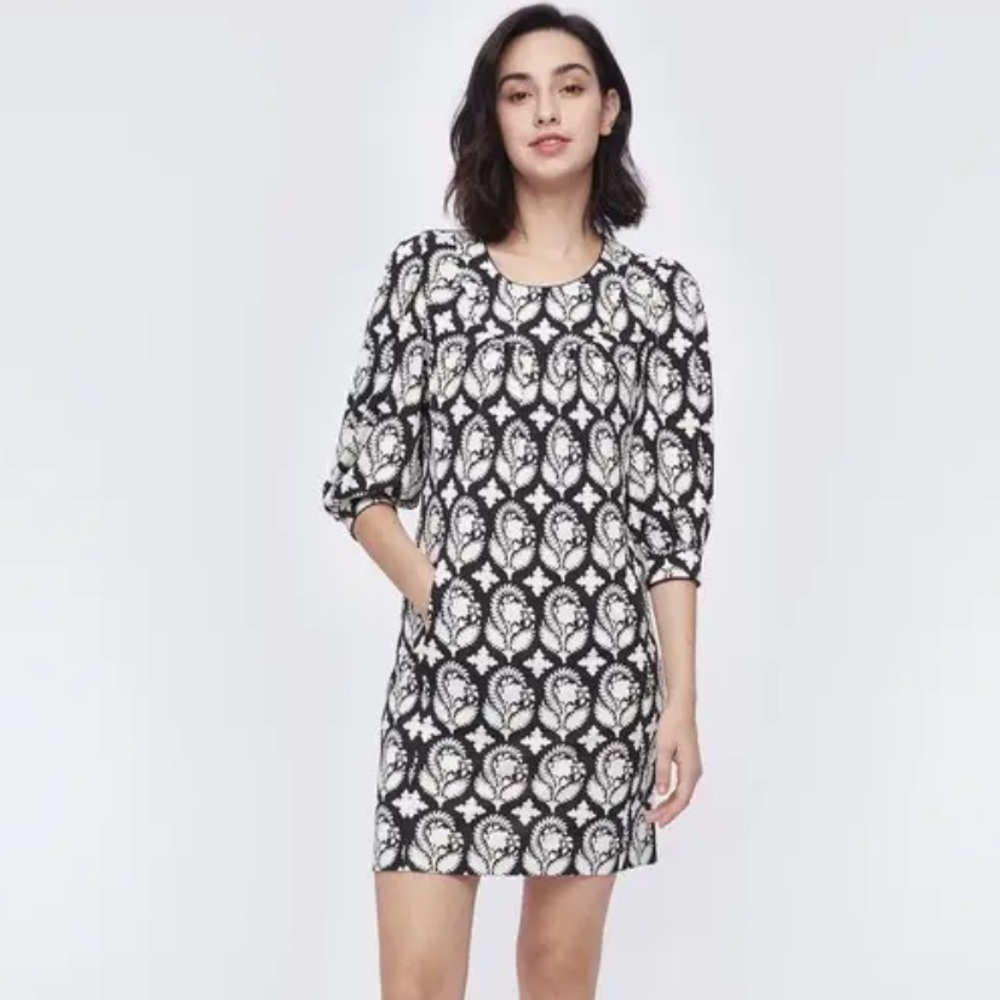 NWT DIANE VON FURSTENBERG Noelle Mini Dress In Woodcut Size XL - Picture 5 of 12